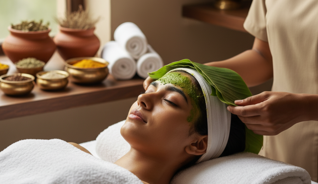 Ayurveda massage therapy session