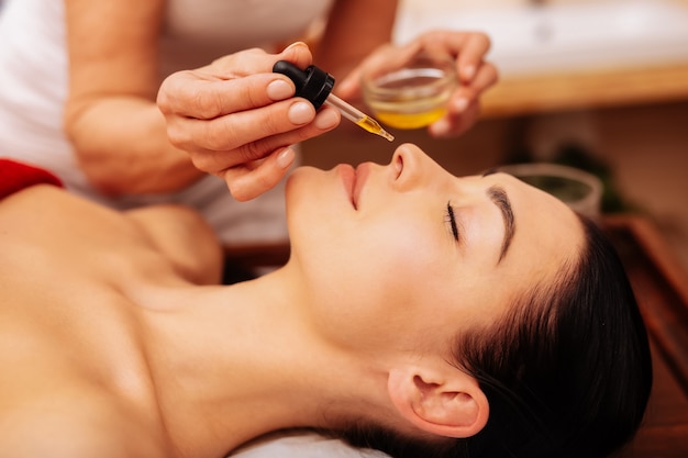 Ayurveda massage therapy session